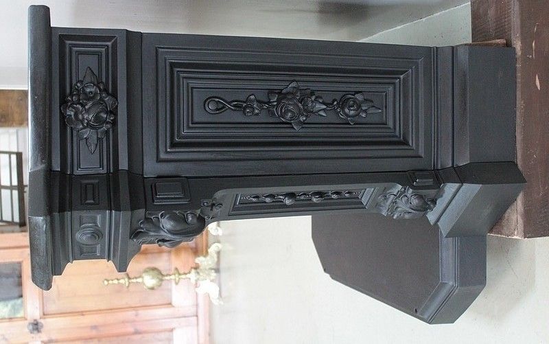 Cast Iron & Iron Fireplace 1920 photo for sale