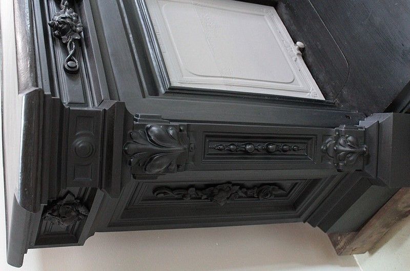 Cast Iron & Iron Fireplace 1920 photo buy