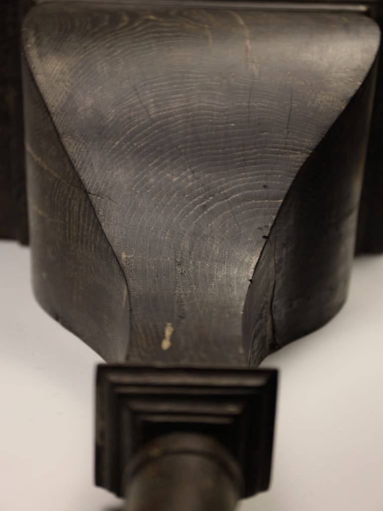 A Monumental 19th Century Solid Oak French Convent Display Shelf photo vintage