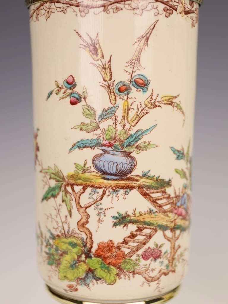 Exceptional Pair Of French Faience Table Lamps By Keller & Guérin, Lunéville, Circa 1900 photo buy