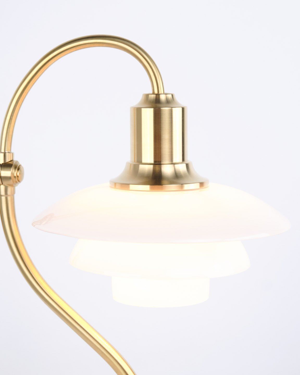 Poul Henningsen Table Lamp Ph 2/2 “The Question Mark” Limited Edition By Louis Poulsen. photo Lighting