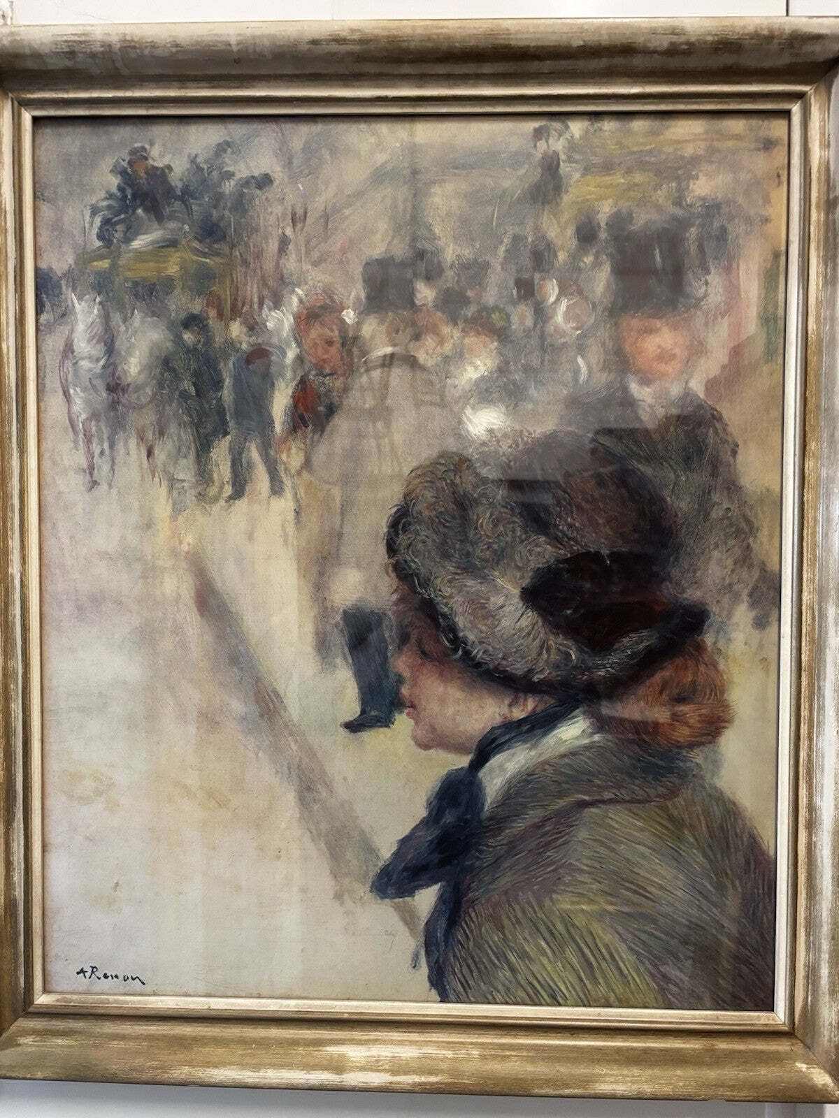 After Renoir. Oil On Canvas " Luncheon On The Boating Park " 71 X 61 Cms. photo 230.0