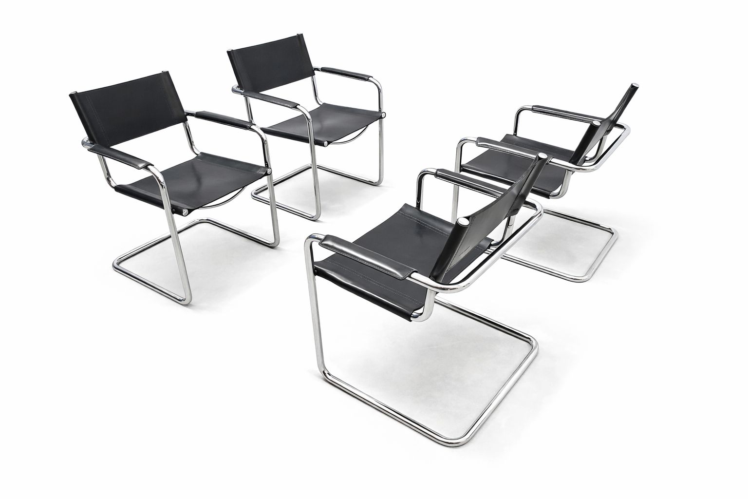 Two Left   Bauhaus   Model Mg5 Cantilever Chair By Centro Studi, Matteo Grassi photo vintage