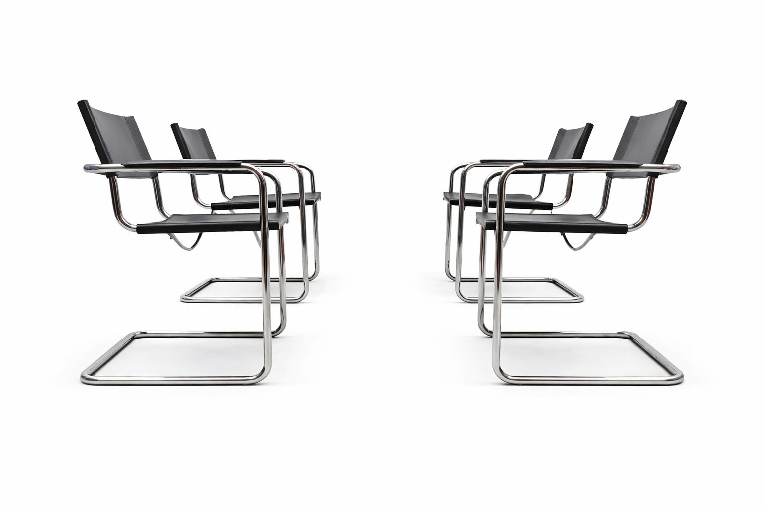 Two Left   Bauhaus   Model Mg5 Cantilever Chair By Centro Studi, Matteo Grassi
