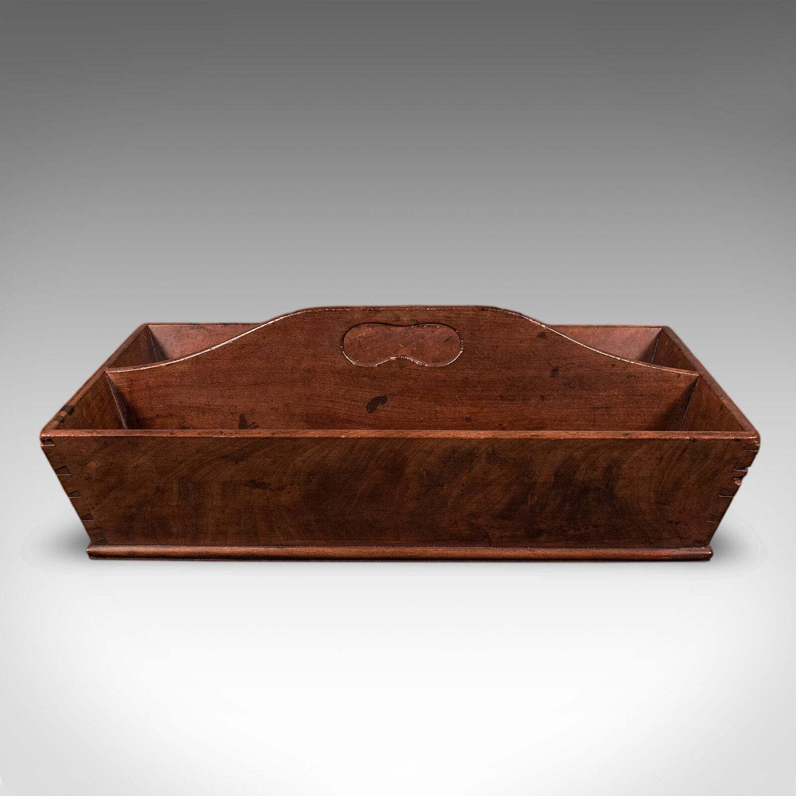 Antique Butler's Carry, English, Walnut, Country House, Work Box, Tray, Georgian photo Home Decor