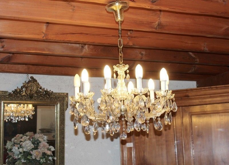 Chandelier Glass & Crystal , 20th