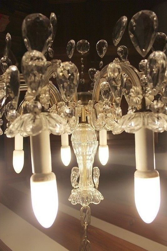 Chandelier Glass & Crystal , 20th photo for sale