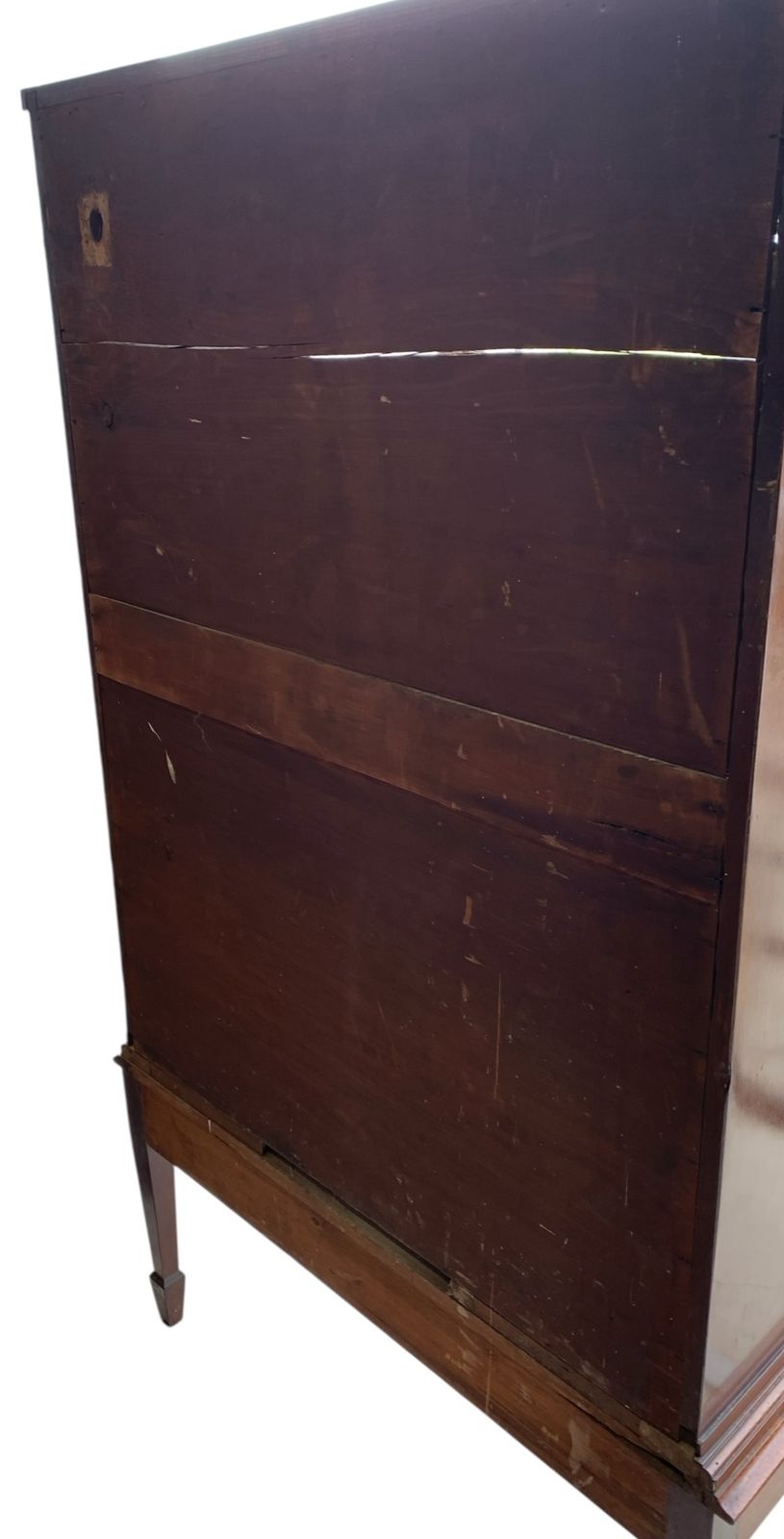 Antique Edwardian Open Bookcase / Display Cabinet photo vintage