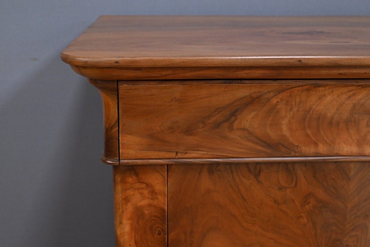 Chest Of Drawers In Burr Walnut, Restoration Period – Part 1, 19th Century photo buy