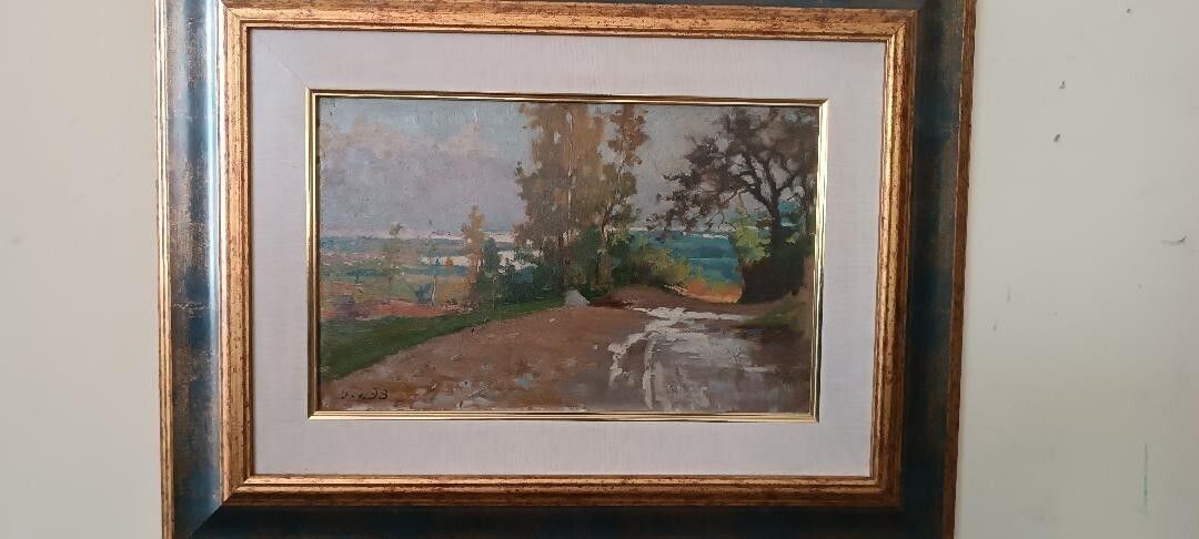 Oil Painting On Cardboard, Dated, Unsigned, Late 19th Century, Italian School photo for sale