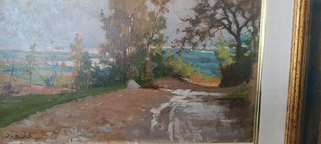 Oil Painting On Cardboard, Dated, Unsigned, Late 19th Century, Italian School photo buy