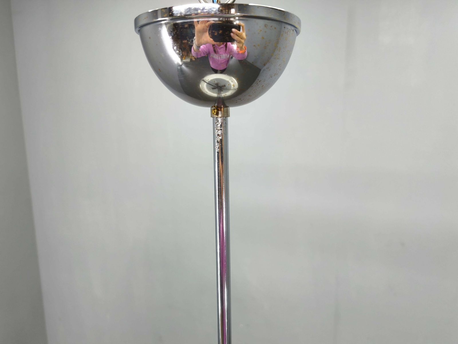 Bauhaus Ufo Chandelier By Josef Hurka For Napako, 1930s photo buy