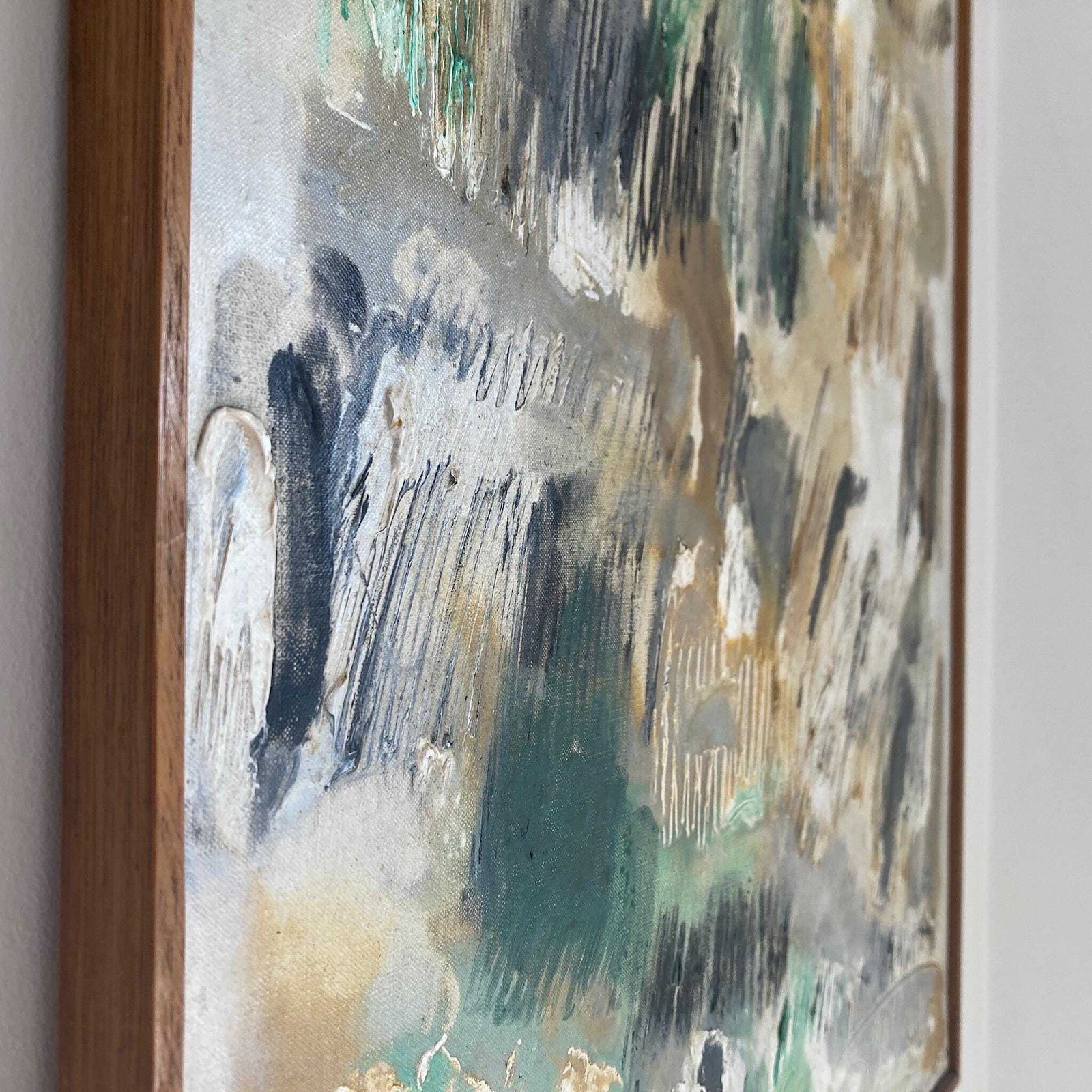 Nuit Obscure   Abstract Painting Dated 1960 From Paris School Art Movement photo vinterior