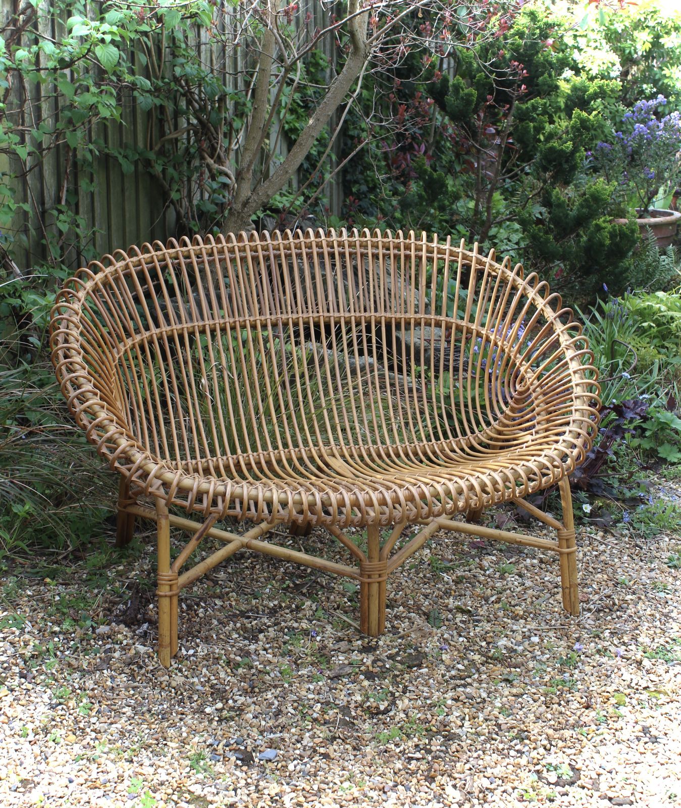 Franco Albini Mid Century Wicker Sofa photo furniture