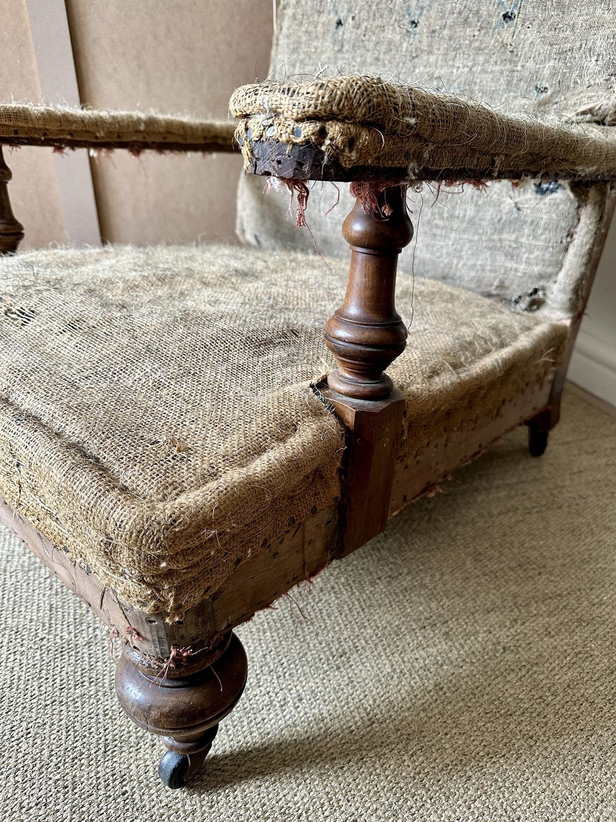 19th Century Howard Style Open Armchair By Robert Strahan, Dublin (C.1870) photo Furniture