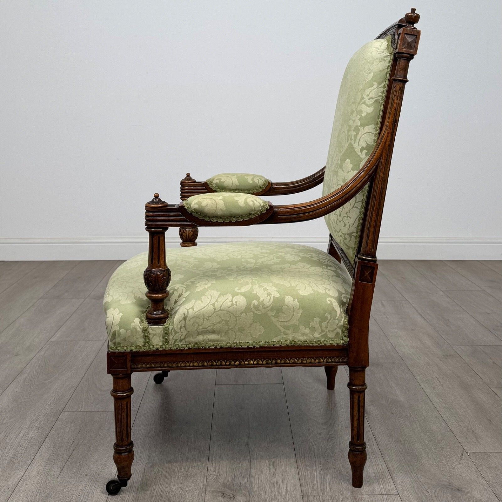 Antique 19th Century French Open Armchair In Walnut photo furniture