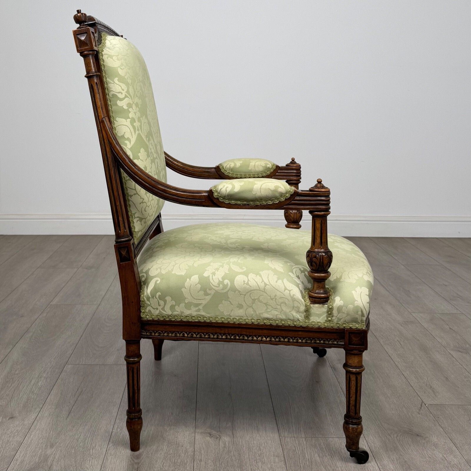 Antique 19th Century French Open Armchair In Walnut photo vinterior