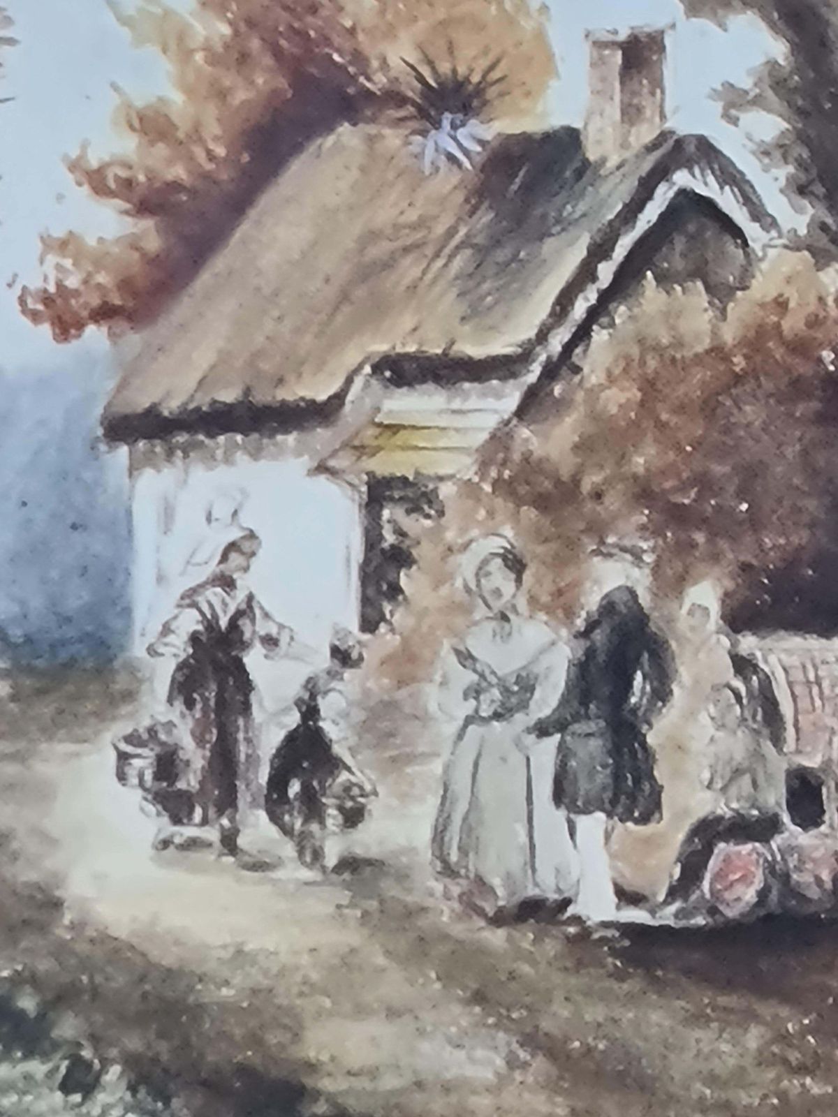 Rural Landscape Watercolour, French School, Mid 19th Century, Framed, 1840s photo buy