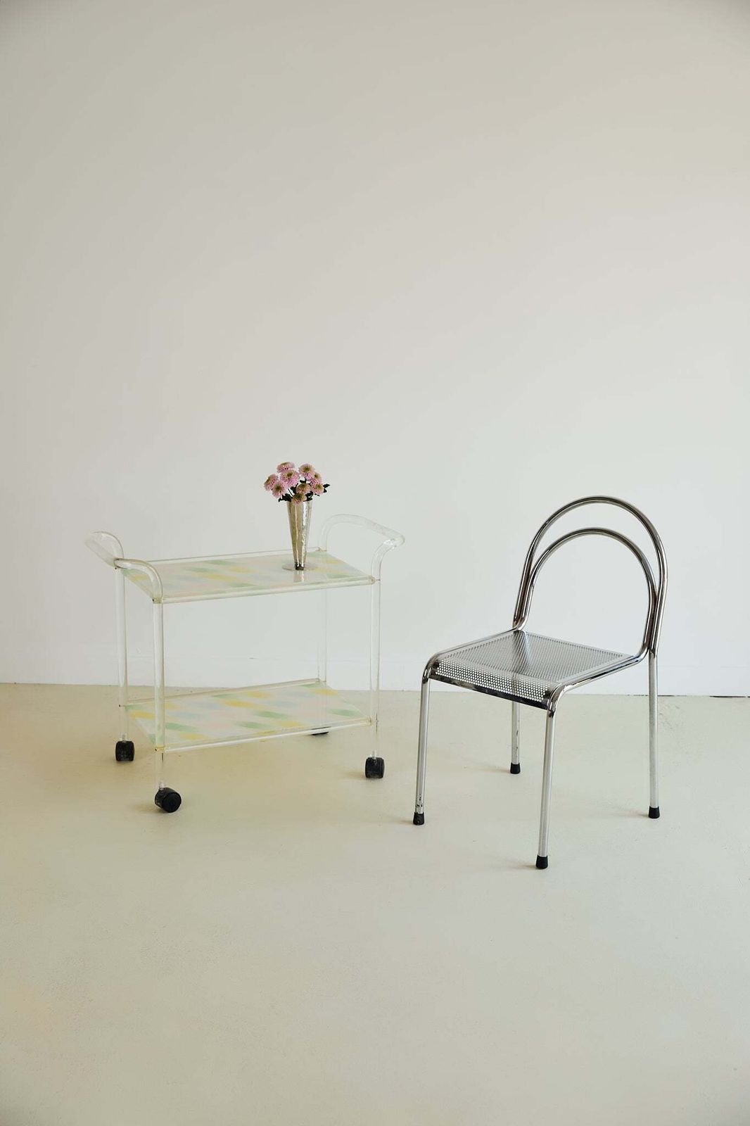 80’s Lucite Bar Cart, 1980s photo for sale