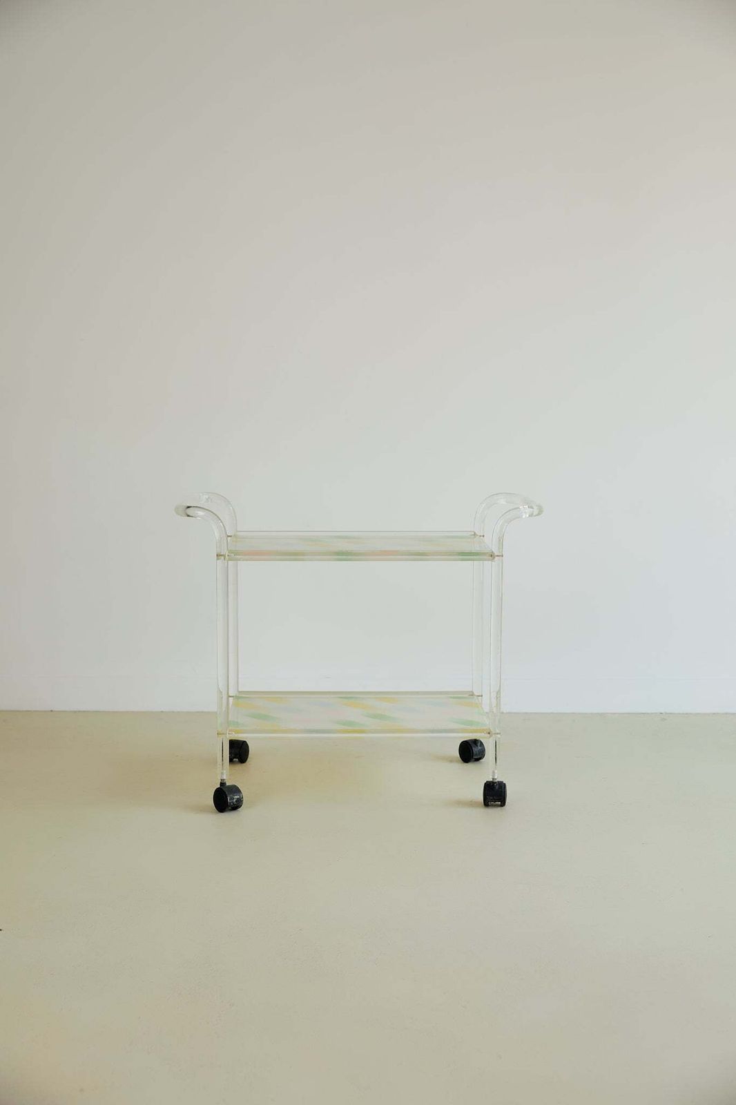 Furniture 80’s Lucite Bar Cart, 1980s photo