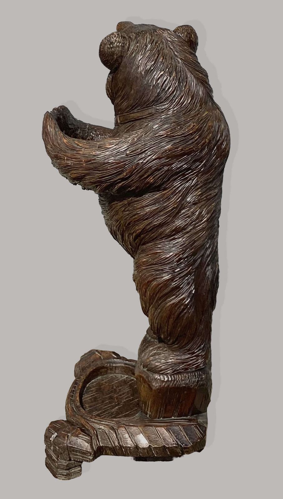 A Charming C19th 'Black Forest' Carved Bear Stick / Umbrella Stand photo buy