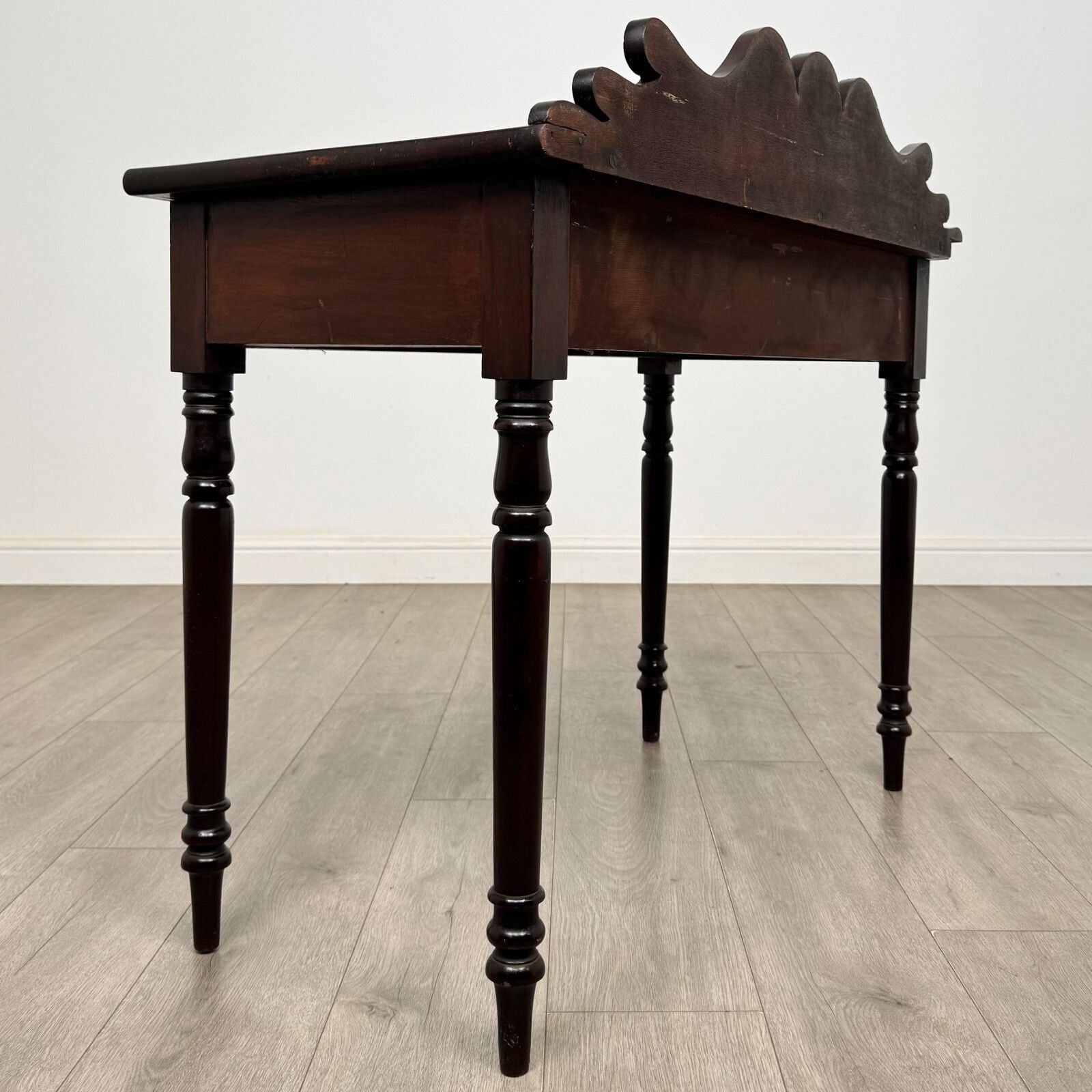 Antique 19th Century Victorian Writing Table In Mahogany photo Furniture