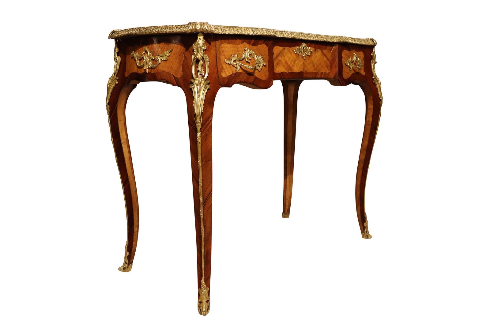 Fine Louis XVI Style Ormolu Mounted Kingwood & Tulipwood Veneered Side Table, Circa 1880 photo 2243.0