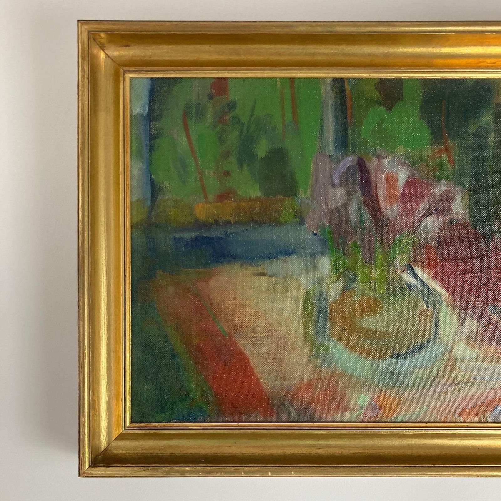 Spring Flowers   Vintage Danish Original Oil Floral Still Life Painting photo 435.0