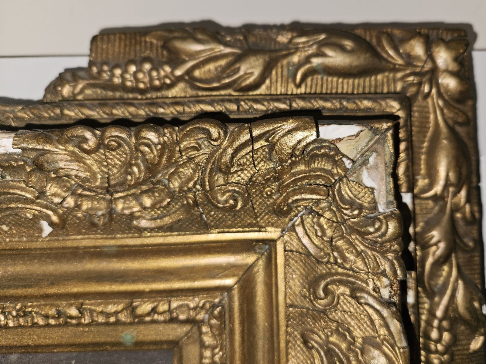 200.0 Original 20th Century French Oil Painting On Board  Floral Gold Giltwood Frame. photo