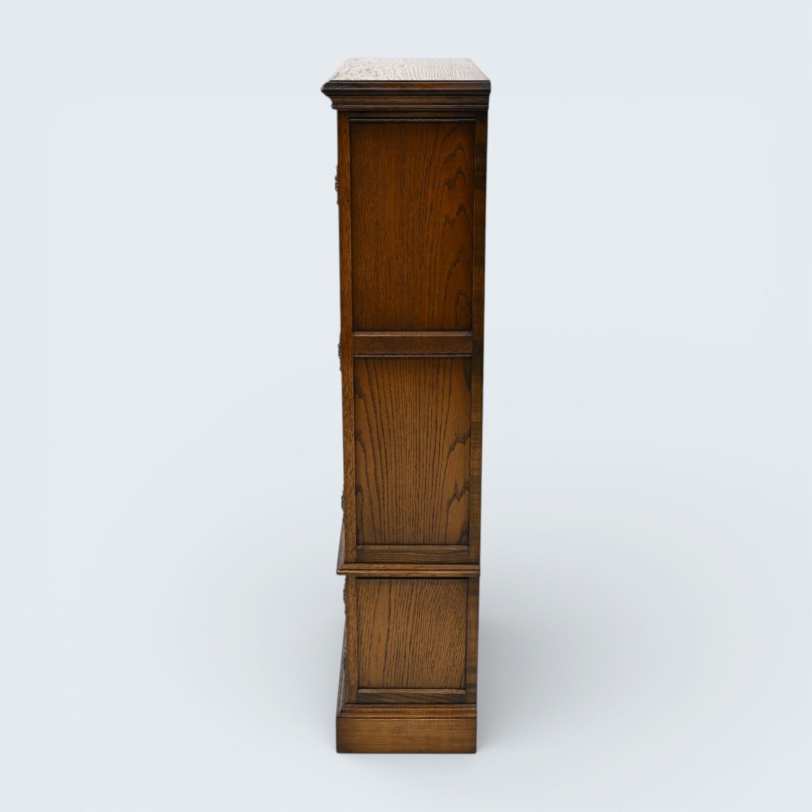 Old Charm Vintage Display Cabinet 2 Shelves Light Oak Free Uk Delivery photo Furniture
