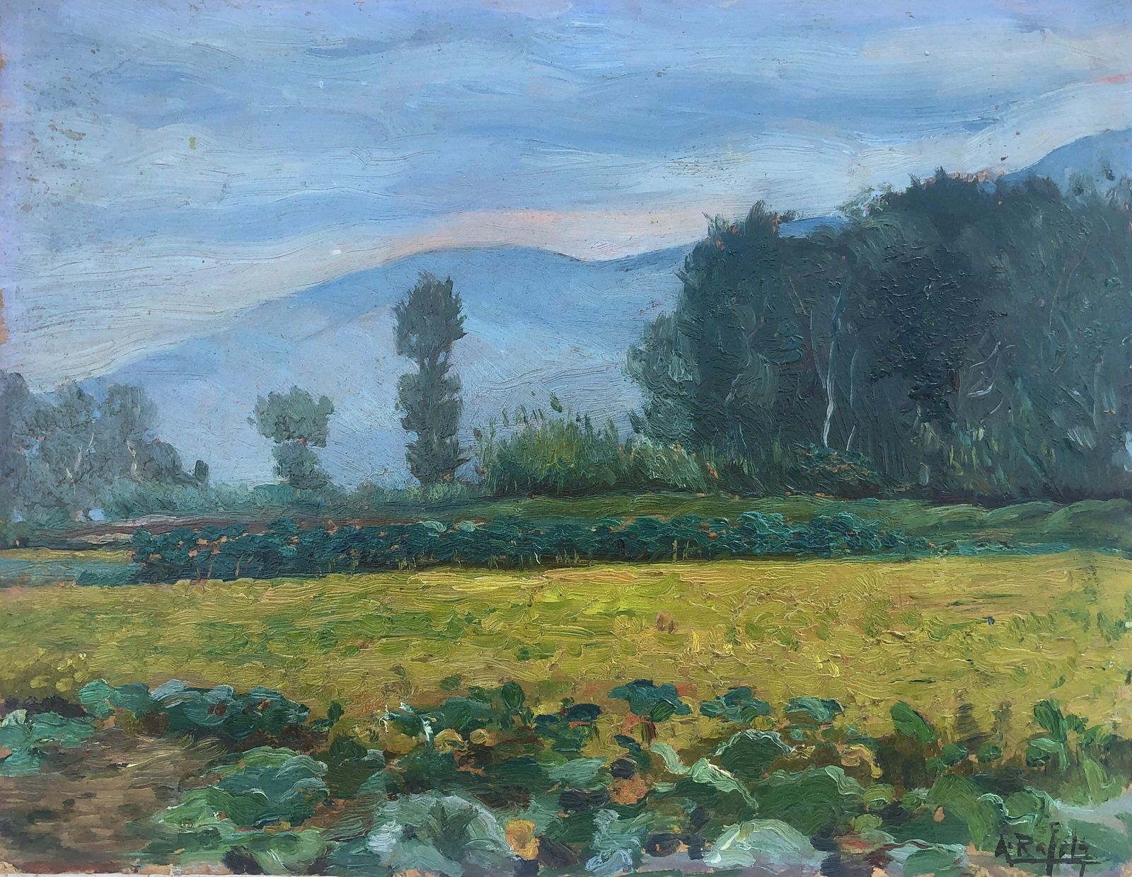 Albert Rafols Culleres Catalan Landscape Oil Painting Mollet Barcelona Fauvist Modernist Spain C.1935