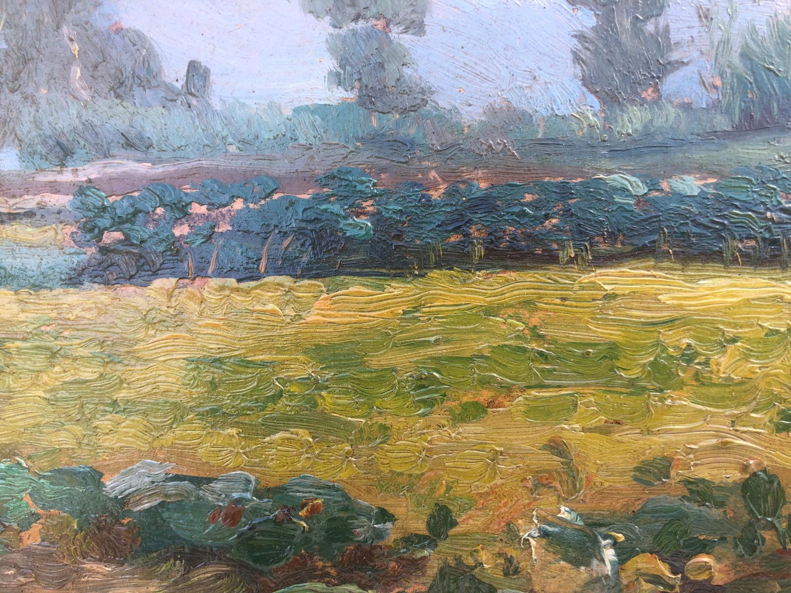 Albert Rafols Culleres Catalan Landscape Oil Painting Mollet Barcelona Fauvist Modernist Spain C.1935 photo 750.0