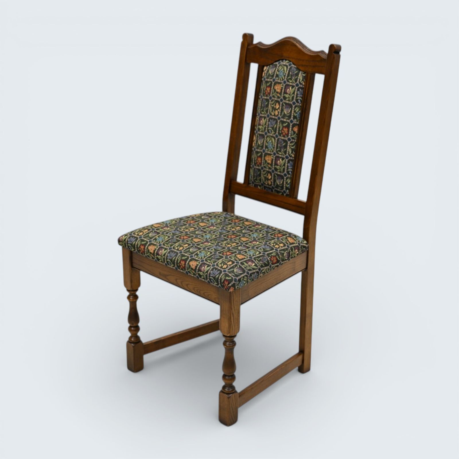 4 Old Charm Dining Chairs Widford Green Light Oak Upholstery Free Uk Delivery* photo 627.0