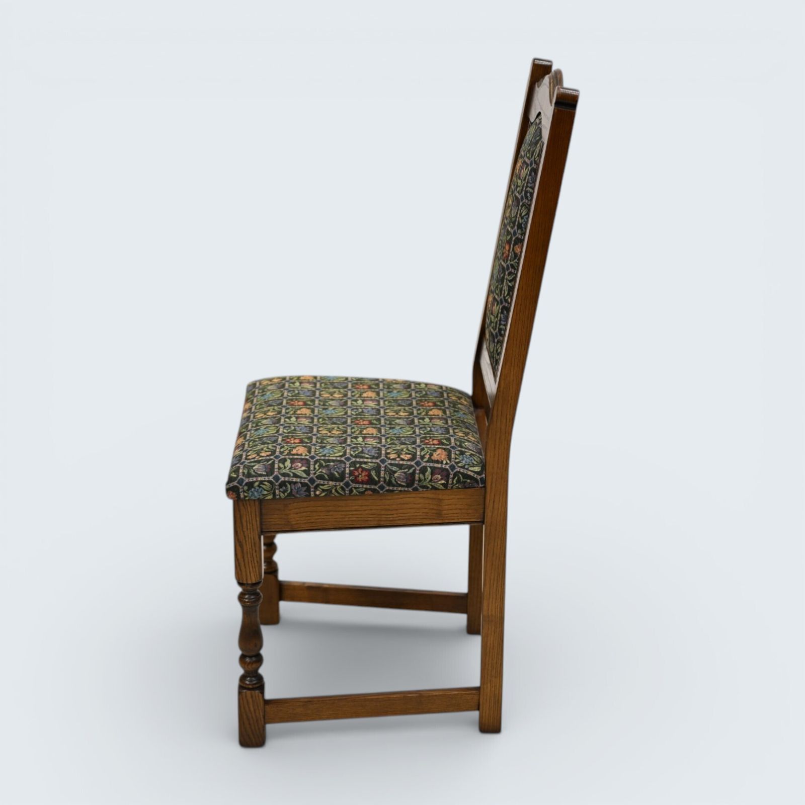 4 Old Charm Dining Chairs Widford Green Light Oak Upholstery Free Uk Delivery* photo vinterior
