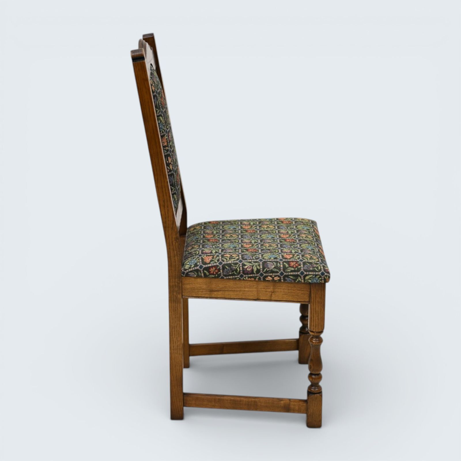 photo for sale 4 Old Charm Dining Chairs Widford Green Light Oak Upholstery Free Uk Delivery*