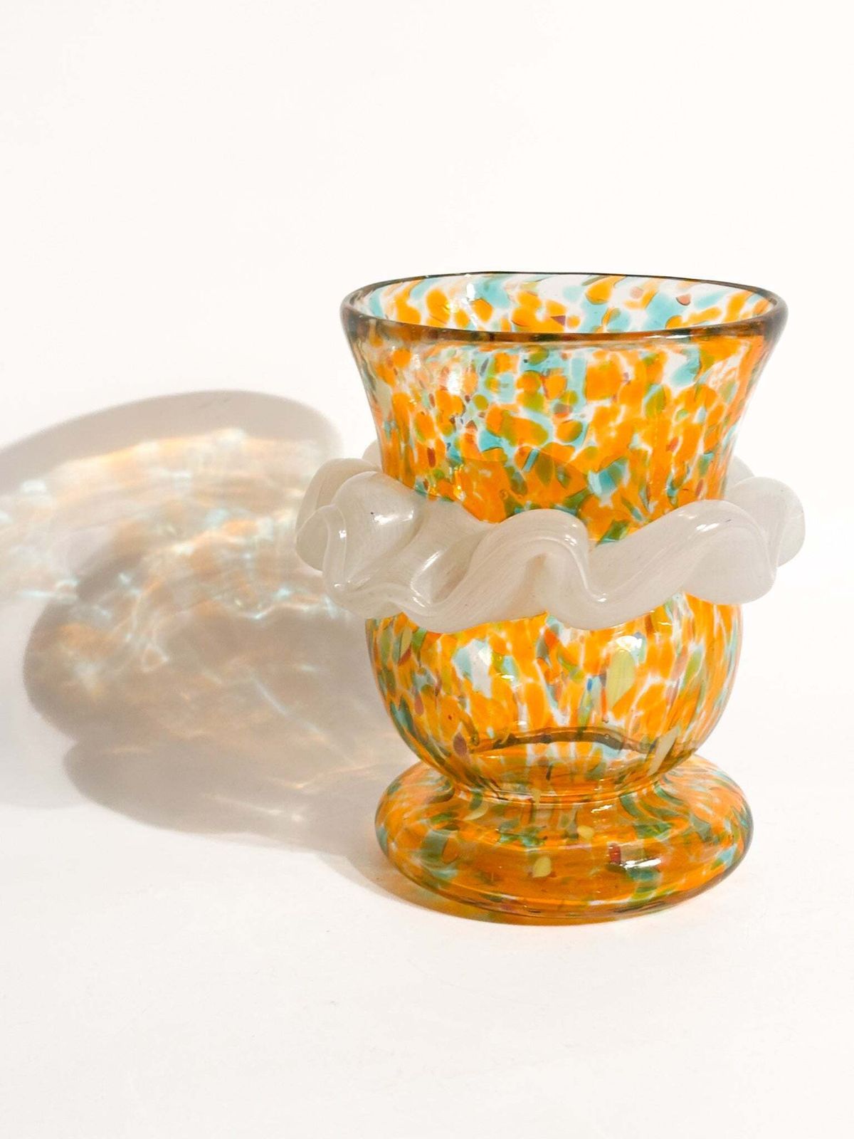 Orange And Blue Murano Glass Goto De Fornasa From The 1980s photo 134.0