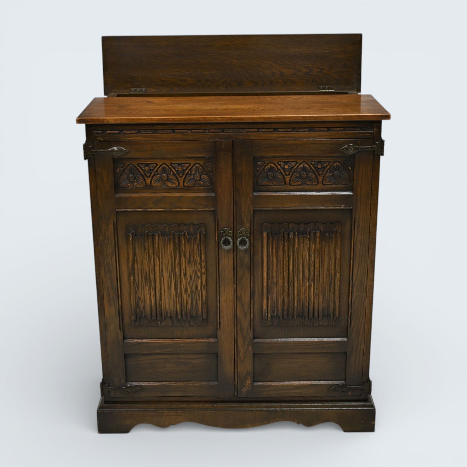 327.0 Old Charm Oak Tv Video Cabinet Light Oak Gold Diamond Free Uk Delivery* photo