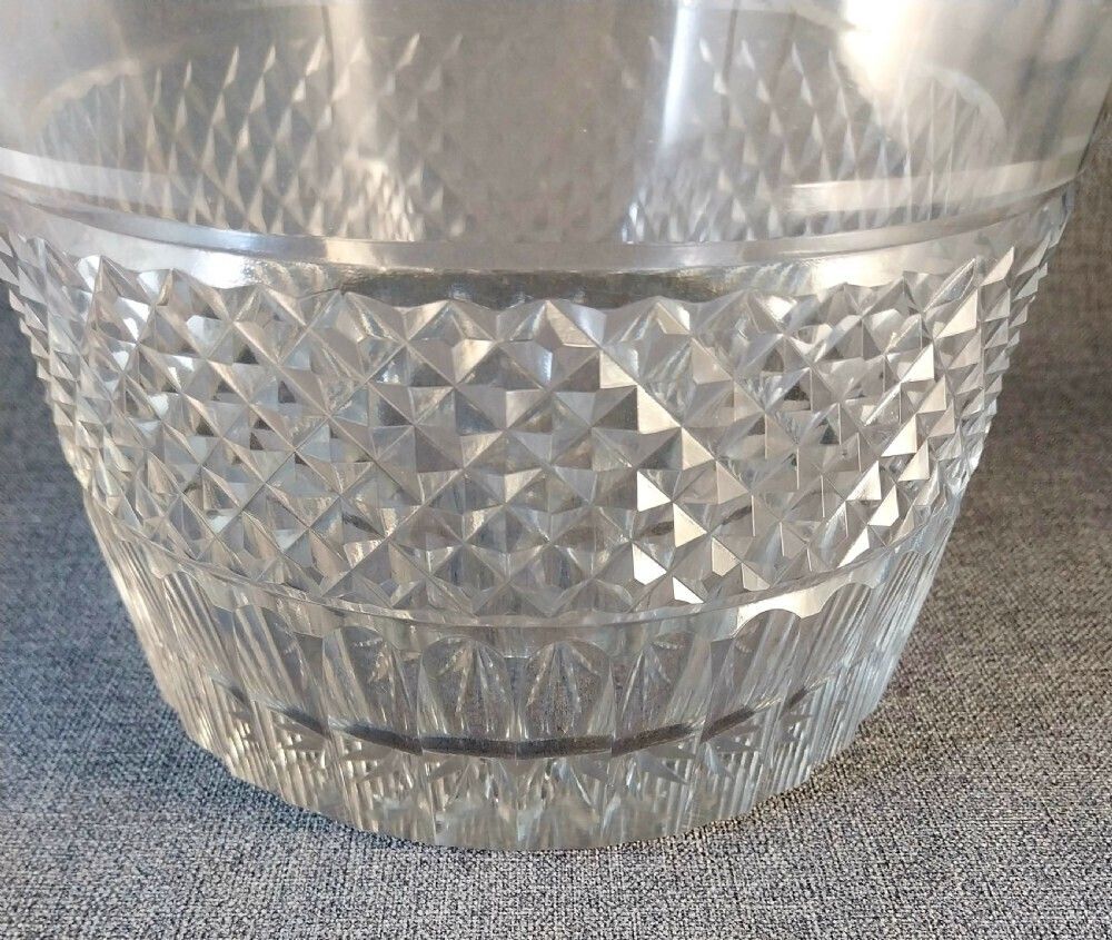 photo furniture Cut Glass Bottle Cooler Gilt Bronze Mounts 19th Century Ice Bucket