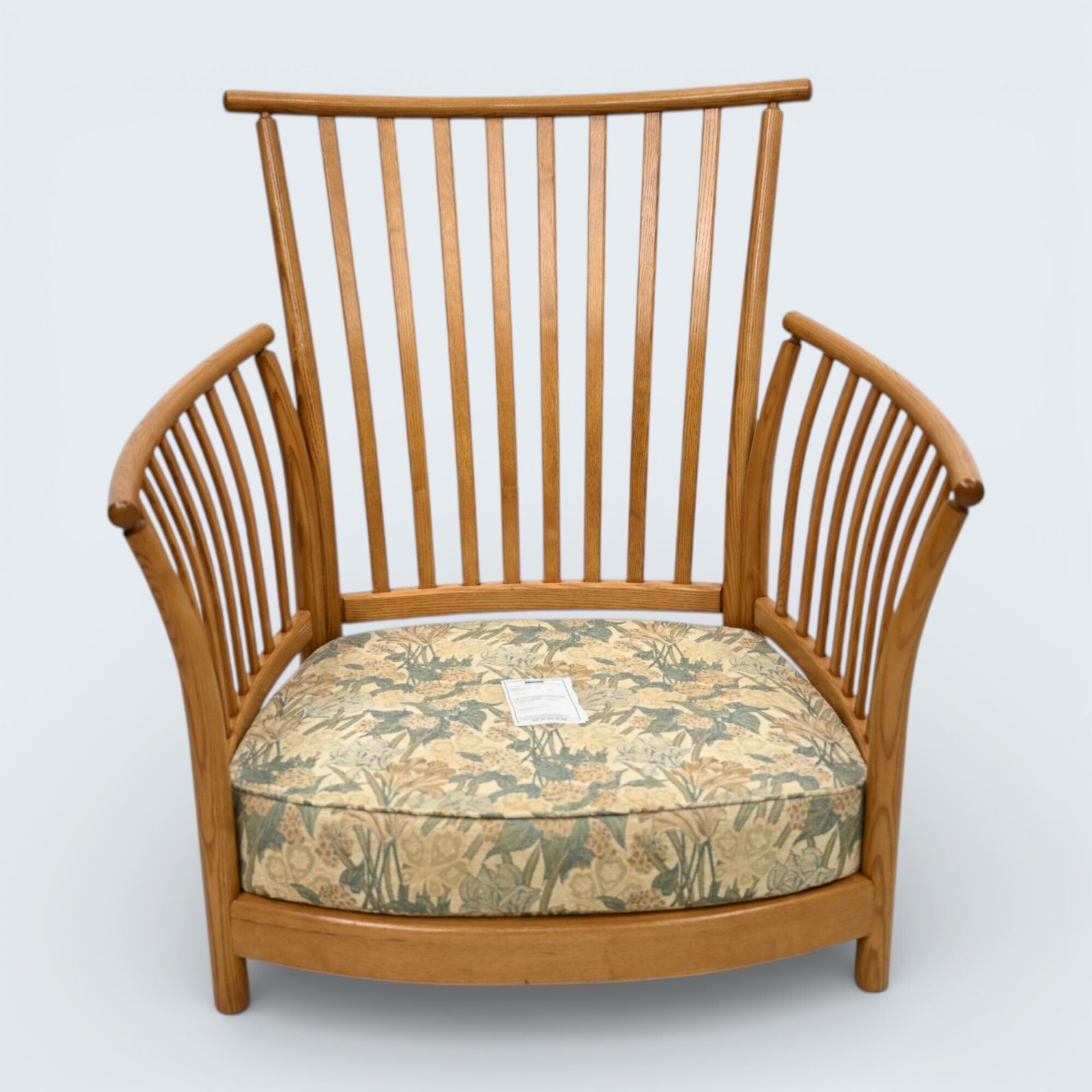 667.0 Ercol Renaissance Easy Chair Genuine Ercol Upholstery Light Finish Free Delivery photo