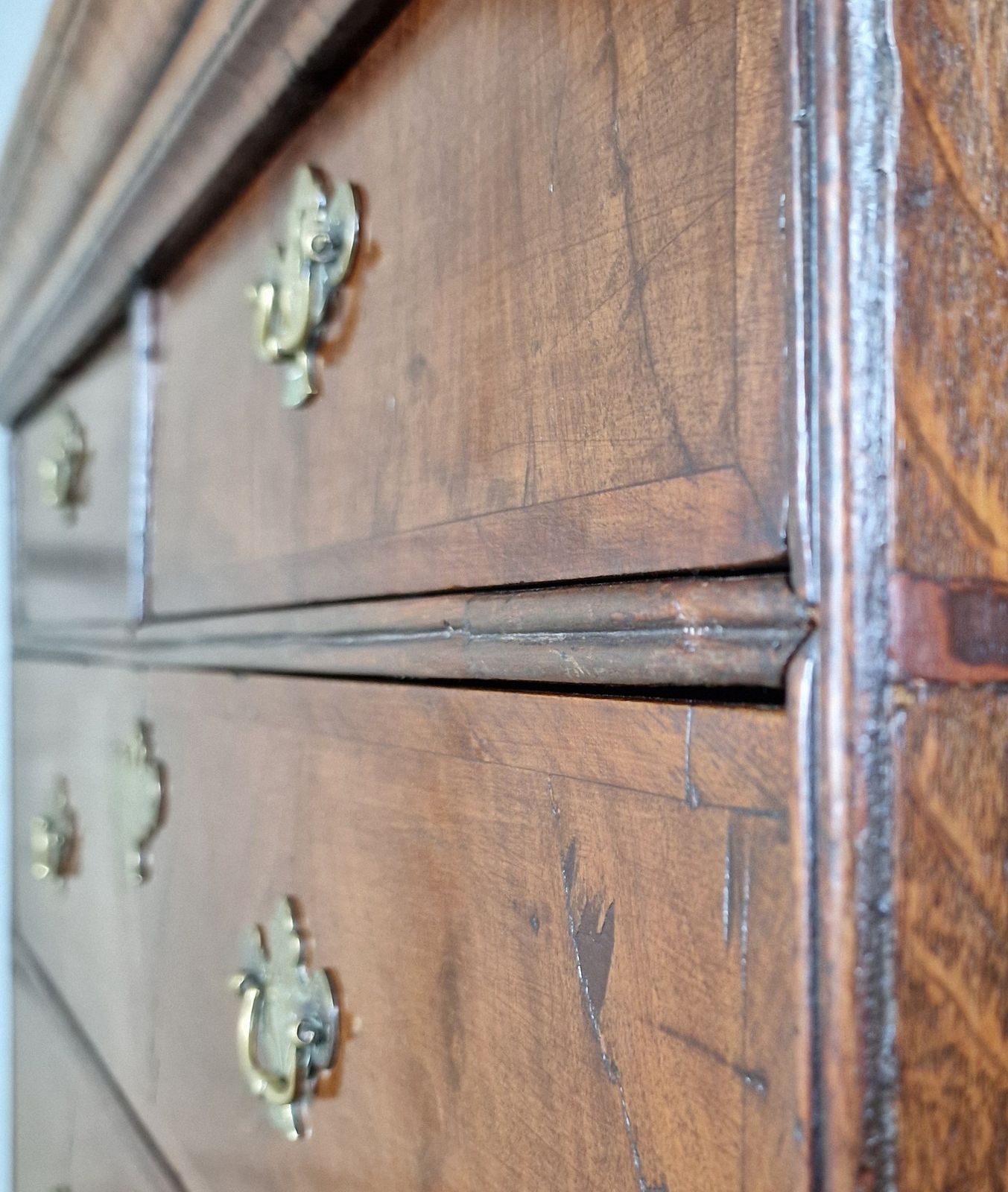 Georgian Secretaire Chest On Chest   Circa 1720. photo vintage