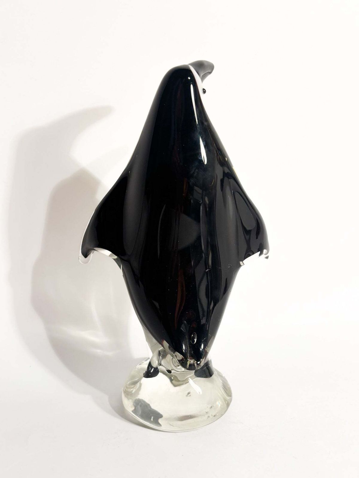 Murano Glass Penguin Sculpture From The 1980s photo vintage
