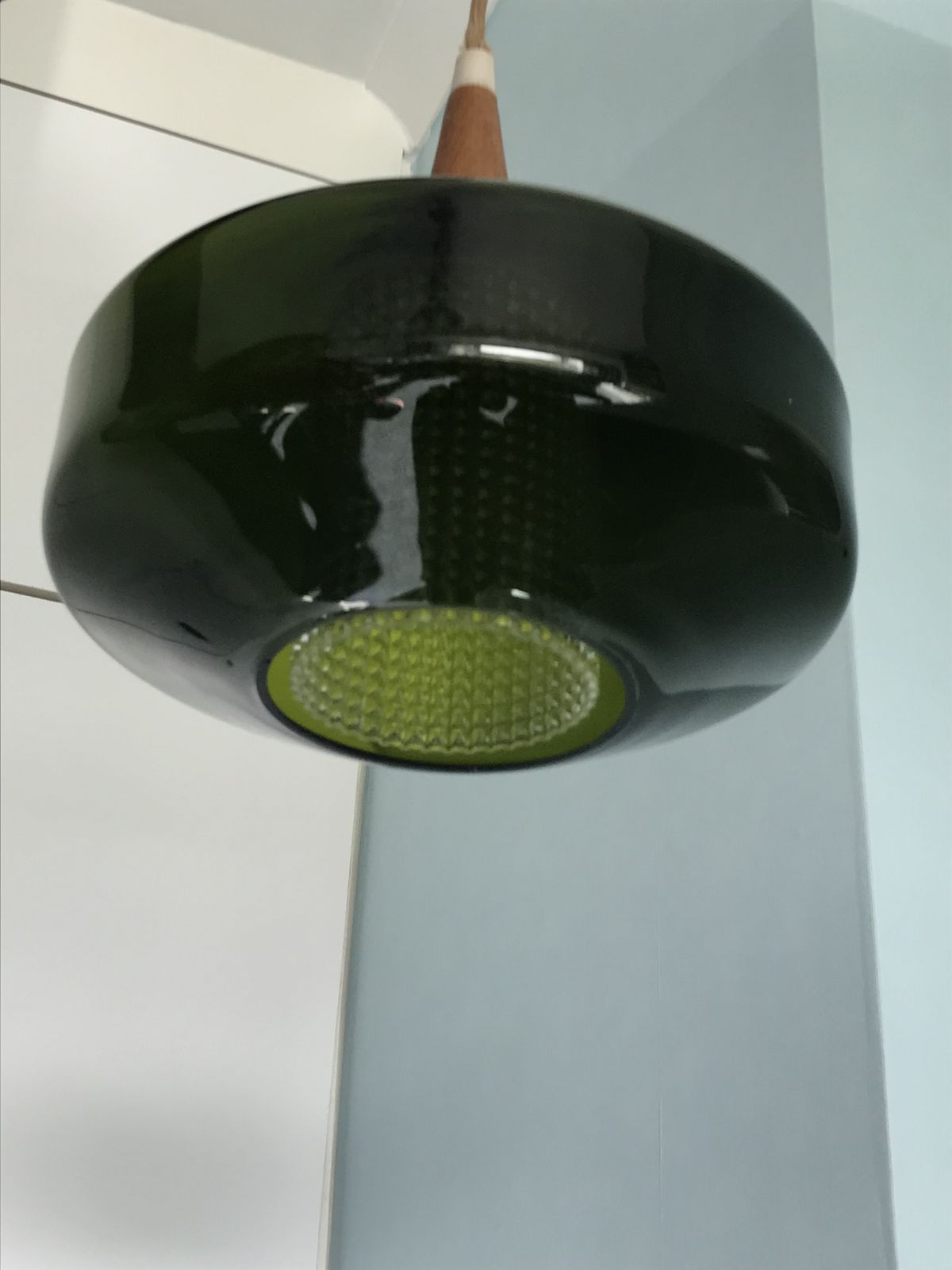 1960's Danish Glass Pendant Lamp By Carl Fagerlund For Orrefors photo for sale