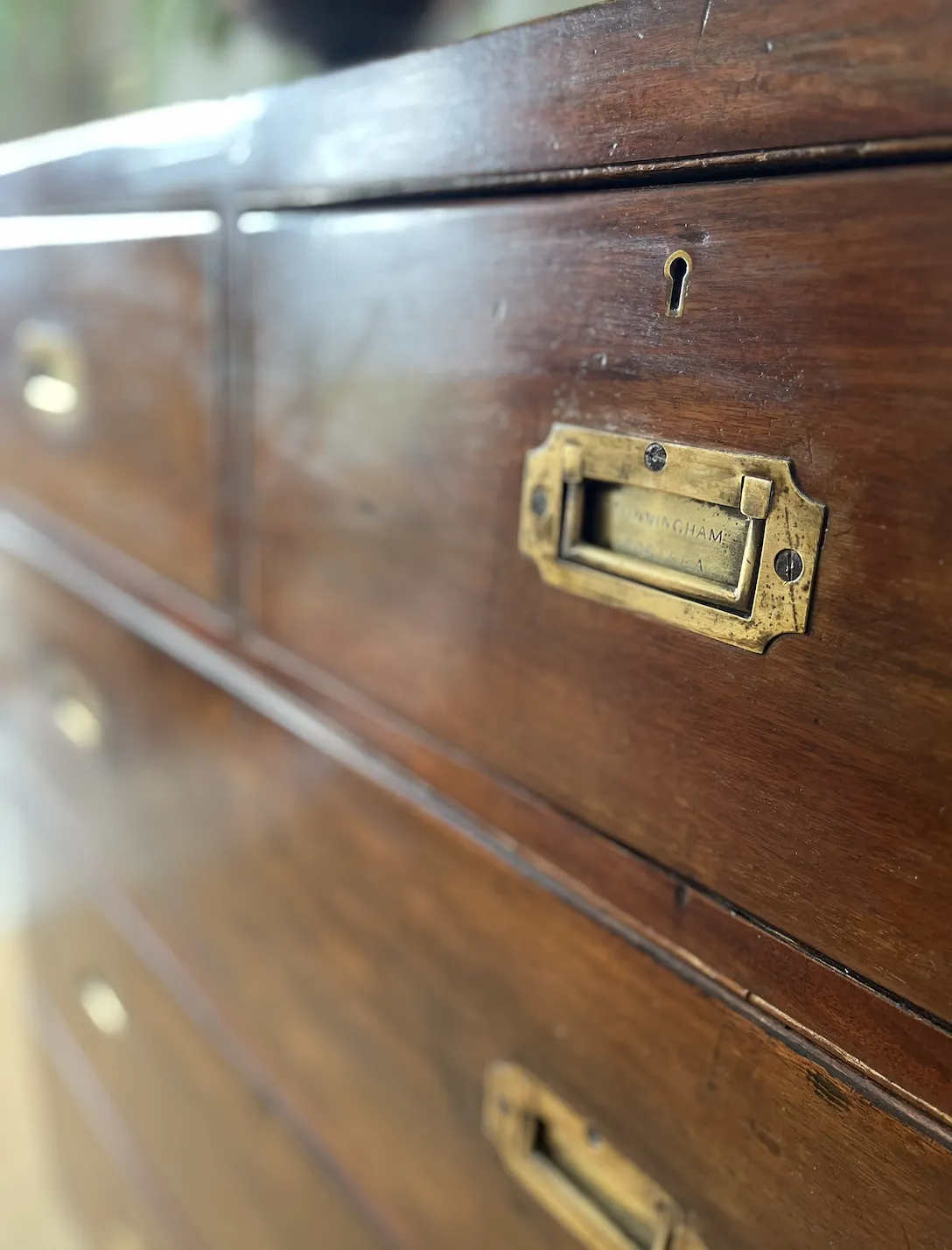 Campaign Chest Of Drawers photo for sale