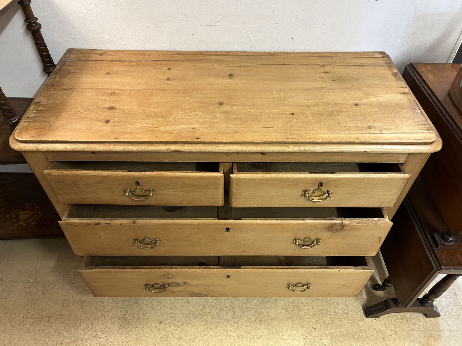 Victorian Pine Chest Of Drawers photo furniture