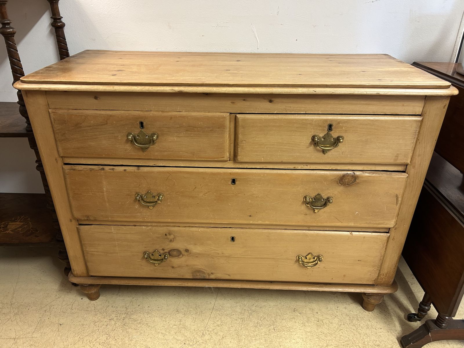 Victorian Pine Chest Of Drawers photo 345.0