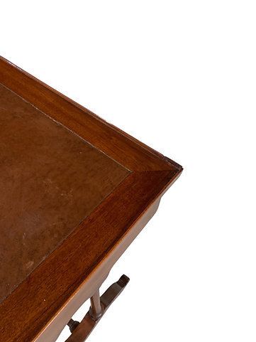 Antique Victorian Mahogany 19th C Small Writing Desk photo vinterior