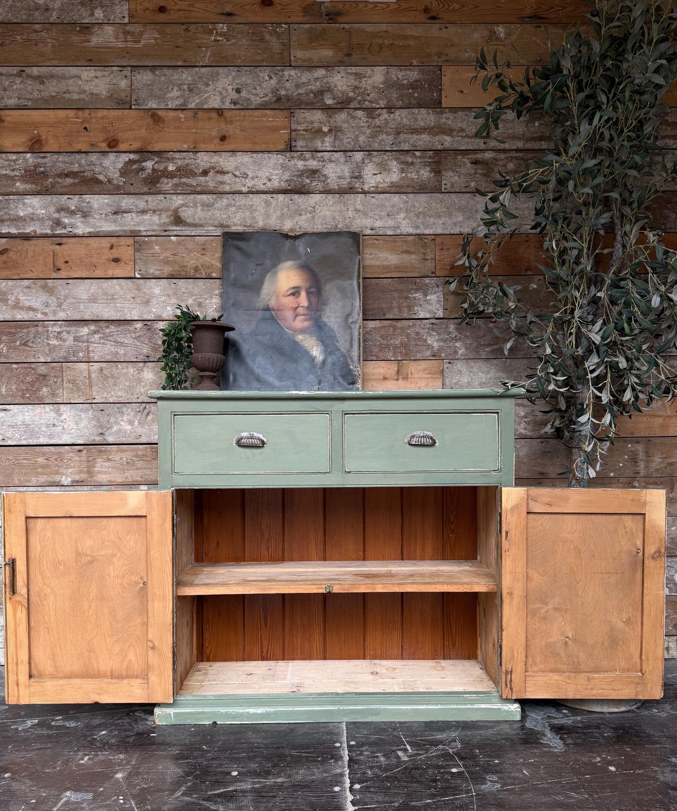 Rustic Old Pine Sideboard, 1920s photo Furniture