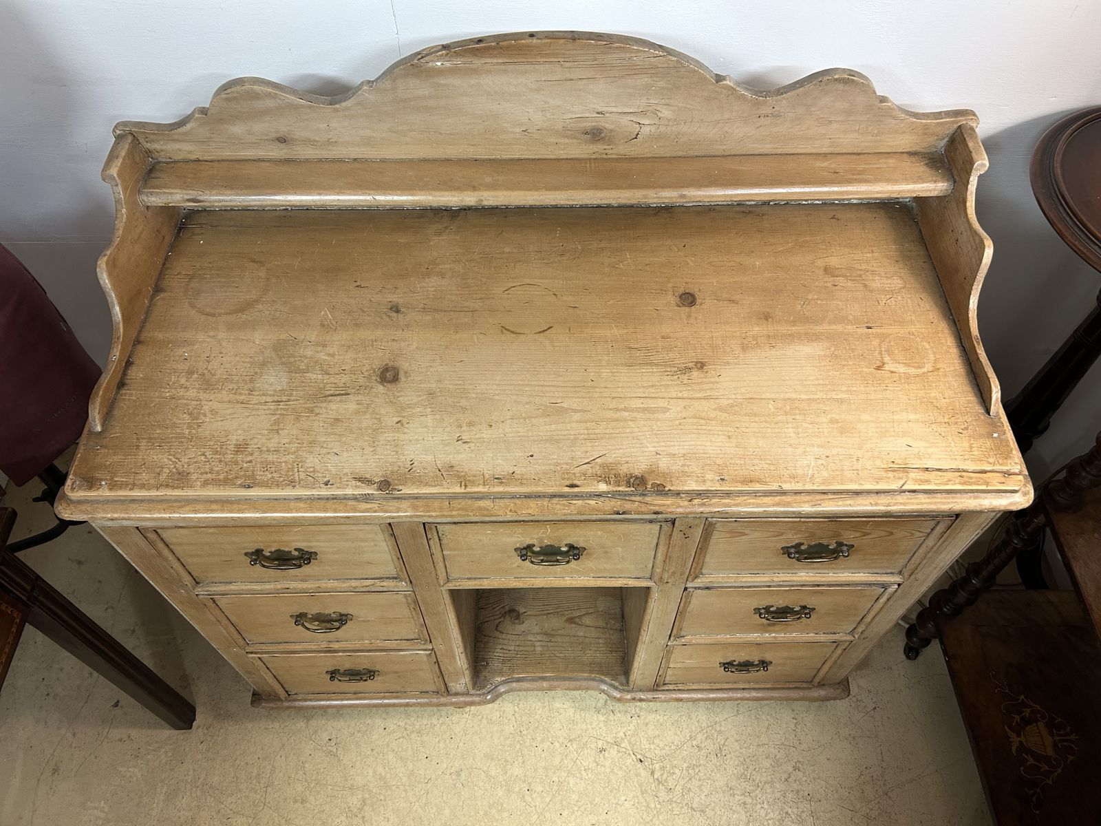 Victorian Pine Chest Of Drawers 7 Drawers photo for sale