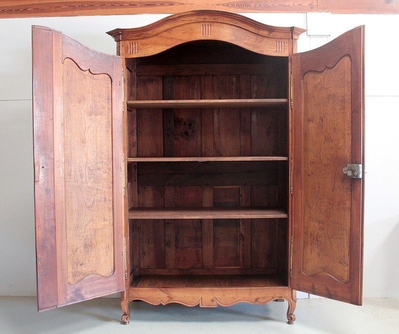 Cabinet Louis XV Cherrywood & Ash 19th photo vinterior