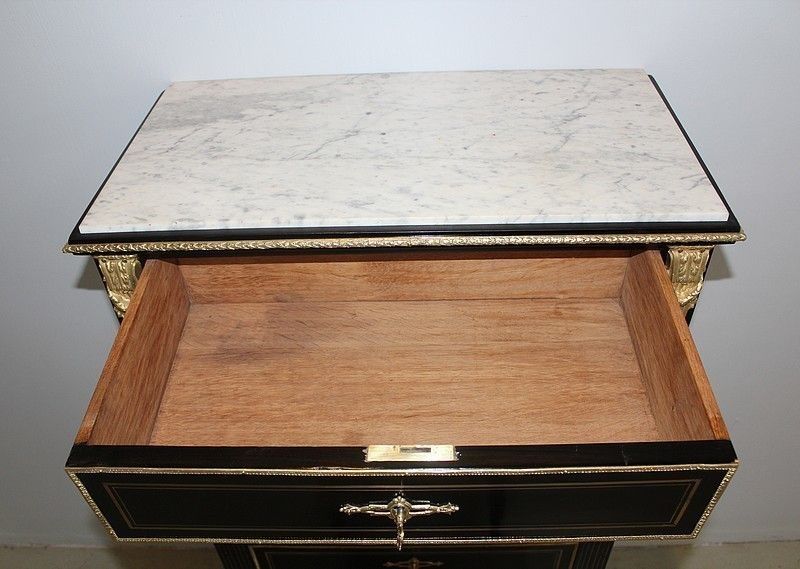 Napoleon III Secretary In Blackened Wood 19th photo vinterior